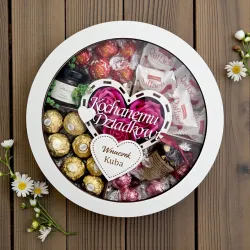 Napis „Kochanemu Dziadkowi” i serce z imieniem