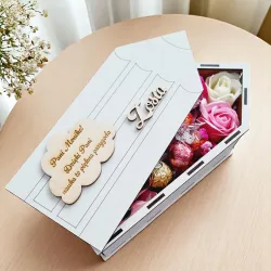 Kredkowe pudełko z dedykacją dla nauczyciela