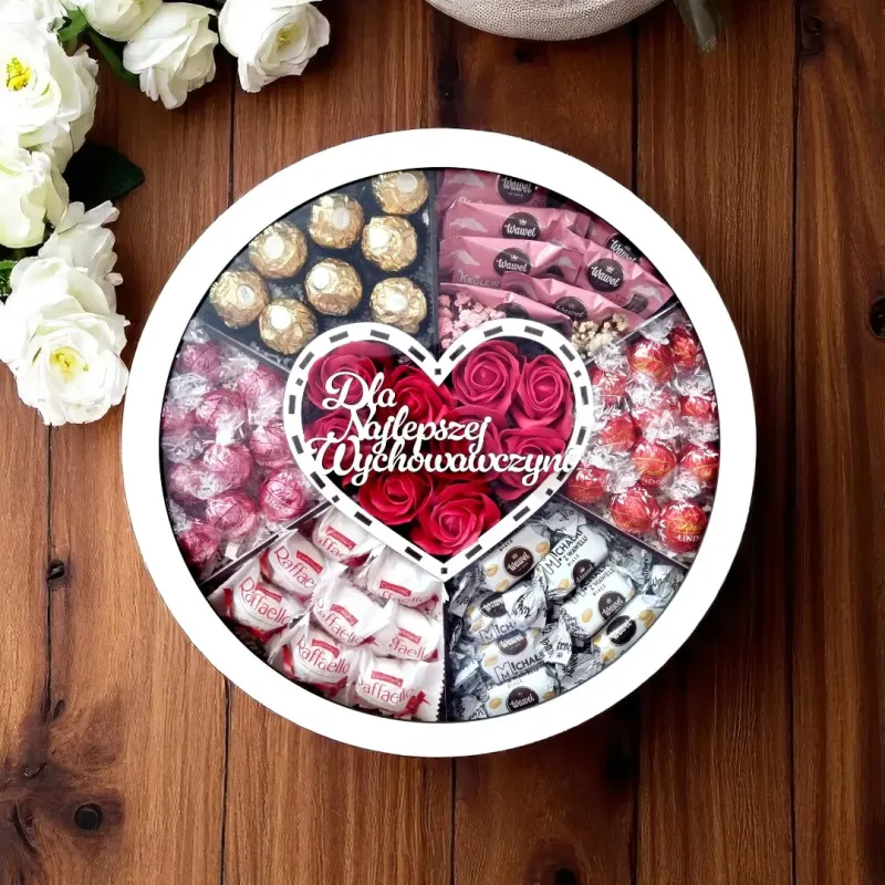 Pudełko dla wychowawczyni z sercem