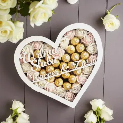 Personalizowany box serce na ślub