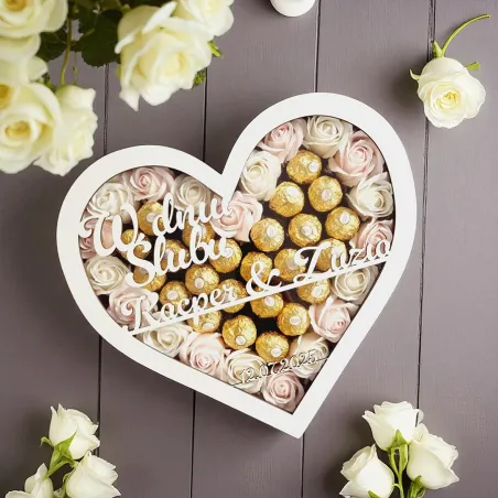 Personalizowany box serce na ślub