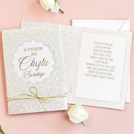 Dream Cards B6 z życzeniami na Chrzest | Kartka z kopertą