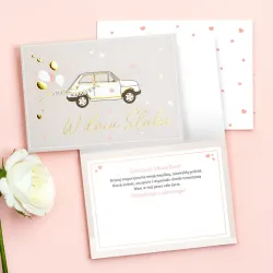 W dniu Ślubu – dekoracyjny karnet z życzeniami