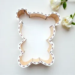 Świąteczny Miś w środku